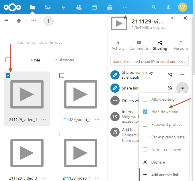 nextcloud_videoeinstellung.png nextcloud_videoeinstellung.png